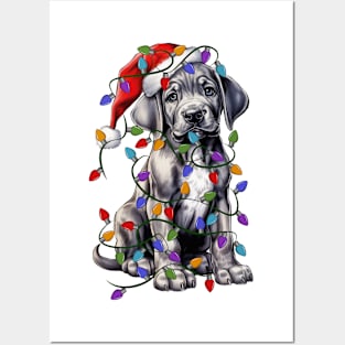 Christmas Puppy Posters and Art